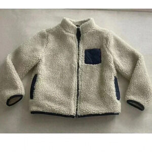Janie And Jack Sherpa Jacket Size 5-6